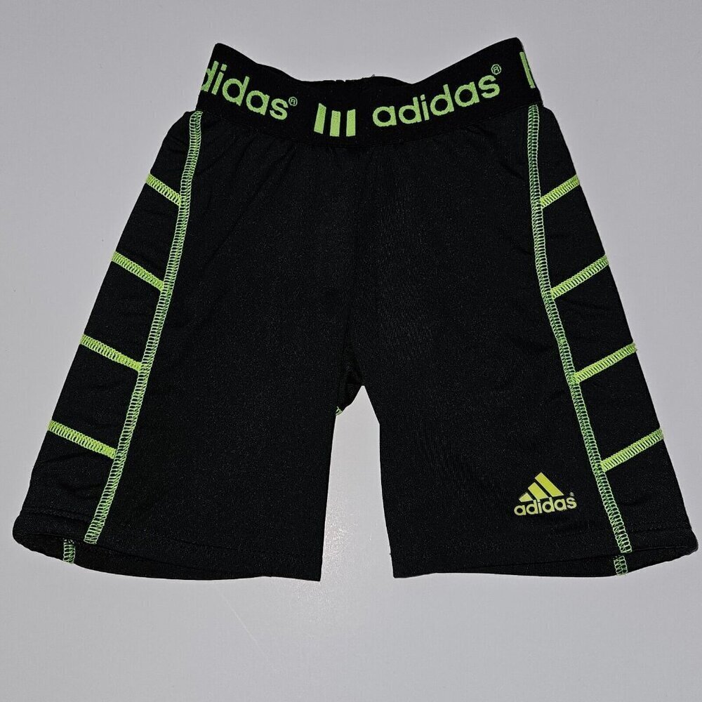 Adidas Climalite Black Green Destiny Softball Sliding Shorts Padded Girl XS READ